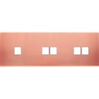 MODELEC - Façade Confidence Laiton Cuivre Satine Triple Horizontale M1 M2 M2