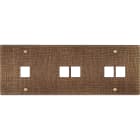 MODELEC - Façade Fascination Laiton Coslan Triple Horizontale M1 M2 M2 à Vis
