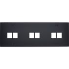 MODELEC - Façade Confidence Laiton Noir Mat Triple Horizontale M2 M2 M2 à Vis