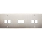 MODELEC - Façade Confidence Laiton Nickel Satine Triple Horizontale M2 M2 M2 à Vis