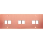 MODELEC - Façade Confidence Laiton Cuivre Satine Triple Horizontale M2 M2 M2 à Vis