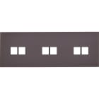 MODELEC - Façade Désir Anthracite Mat Triple Horizontale 2 Medias 2 Medias 2 Medias