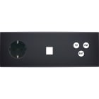 MODELEC - Façade Confidence Laiton Noir Mat Triple Horizontale PCK M1 C3