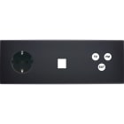 MODELEC - Façade Confidence Laiton Noir Mat Triple Horizontale PCK M1 C3