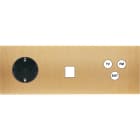 MODELEC - Façade Confidence Laiton Brosse Triple Horizontale PCK M1 C3