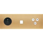 MODELEC - Façade Confidence Laiton Brosse Triple Horizontale PC M1 C3