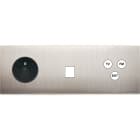 MODELEC - Façade Confidence Laiton Nickel Satine Triple Horizontale PC M1 C3