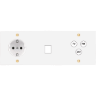 MODELEC - Façade Confidence Laiton Blanc Email Triple Horizontale Pckm1C3 V