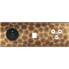MODELEC - Façade Fascination Laiton Onde Triple Horizontale PC M1 C3