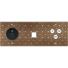 MODELEC - Façade Fascination Laiton Atlas Triple Horizontale PC M1 C3 à Vis