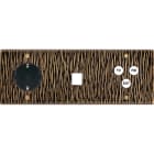 MODELEC - Façade Fascination Laiton Fauve Triple Horizontale Pckm1C3 V