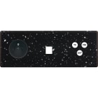 MODELEC - Façade Hitera Terrazzo Noir Triple Horizontale PC M1 C3
