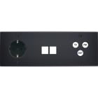 MODELEC - Façade Confidence Laiton Noir Mat Triple Horizontale PCK M2 C3 V