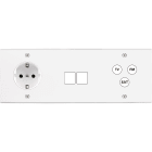 MODELEC - Façade Confidence Laiton Blanc Triple Horizontale Pckm2C3 V