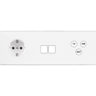 MODELEC - Façade Confidence Laiton Blanc Triple Horizontale PCK M2 C3