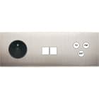 MODELEC - Façade Confidence Laiton Nickel Satine Triple Horizontale PC M2 C3