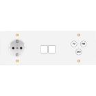 MODELEC - Façade Confidence Laiton Blanc Email Triple Horizontale Pckm2C3 V