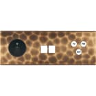 MODELEC - Façade Fascination Laiton Onde Triple Horizontale PC M2 C3