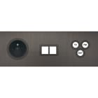 MODELEC - Façade Empreintes VOLUME Canon Fusil Triple Horizontale Prise de Courant M2 C3 M