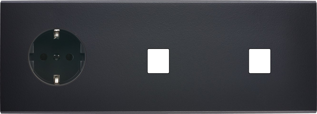 MODELEC - Façade Confidence Laiton Noir Mat Triple Horizontale PCK M1 M1