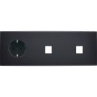 MODELEC - Façade Confidence Laiton Noir Mat Triple Horizontale PCK M1 M1