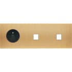 MODELEC - Façade Confidence Laiton Brosse Triple Horizontale PC M1 M1