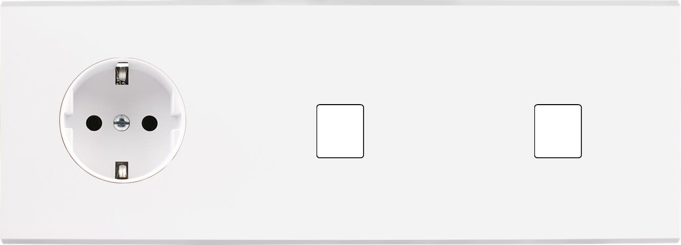 MODELEC - Façade Confidence Laiton Blanc Triple Horizontale PCK M1 M1