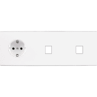 MODELEC - Façade Confidence Laiton Blanc Triple Horizontale PCK M1 M1