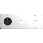 MODELEC - Façade Confidence Laiton Chrome Triple Horizontale PC M1 M1 à Vis