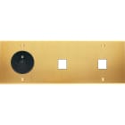 MODELEC - Façade Confidence Laiton Satine Triple Horizontale PC M1 M1 à Vis
