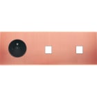 MODELEC - Façade Confidence Laiton Cuivre Satine Triple Horizontale PC M1 M1 Ne
