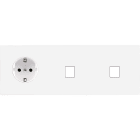 MODELEC - Façade Confidence Laiton Blanc Email Triple Horizontale PCK M1 M1
