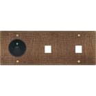 MODELEC - Façade Fascination Laiton Coslan Triple Horizontale PC M1 M1 à Vis