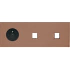 MODELEC - Façade Désir Moka Mat Triple Horizontale PC M1 M1
