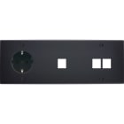 MODELEC - Façade Confidence Laiton Noir Mat Triple Horizontale PCK M1 M2 V