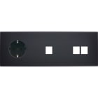 MODELEC - Façade Confidence Laiton Noir Mat Triple Horizontale PCK M1 M2