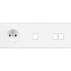 MODELEC - Façade Confidence Laiton Blanc Triple Horizontale PC M1 M2