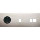 MODELEC - Façade Confidence Laiton Nickel Satine Triple Horizontale Pckm1M2