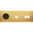MODELEC - Façade Confidence Laiton Satine Triple Horizontale PC M1 M2 Ne