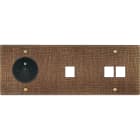 MODELEC - Façade Fascination Laiton Coslan Triple Horizontale PC M1 M2 à Vis