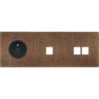 MODELEC - Façade Fascination Laiton Coslan Triple Horizontale PC M1 M2