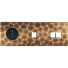 MODELEC - Façade Fascination Laiton Onde Triple Horizontale PC M1 M2