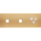 MODELEC - Façade Confidence Laiton Brosse Triple Horizontale M1 M1 C3 à Vis