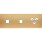MODELEC - Façade Confidence Laiton Brosse Triple Horizontale M1 M1 C3