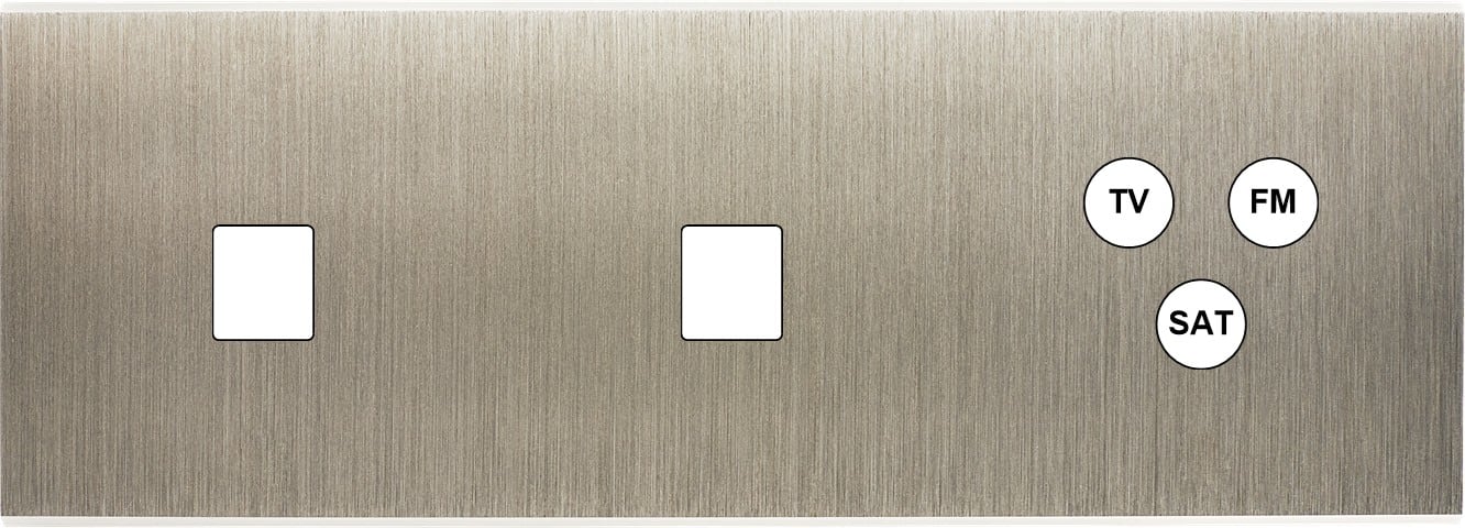 MODELEC - Façade Confidence Laiton Acier Triple Horizontale M1 M1 C3