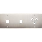 MODELEC - Façade Confidence Laiton Nickel Satine Triple Horizontale M1 M1 C3 à Vis