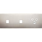 MODELEC - Façade Confidence Laiton Nickel Satine Triple Horizontale M1 M1 C3