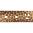 MODELEC - Façade Fascination Laiton Onde Triple Horizontale M1 M1 C3 à Vis