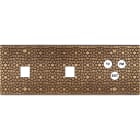 MODELEC - Façade Fascination Laiton Atlas Triple Horizontale M1 M1 C3 à Vis