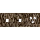 MODELEC - Façade Fascination Laiton Fauve Triple Horizontale M1 M1 C3